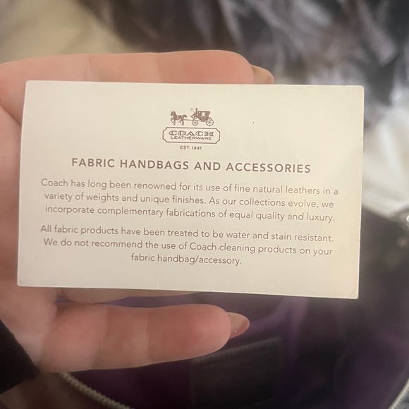 Coach Limited Edition Poppy Tartan Berry Plaid Large Glam Tote Bag - Picture 10 of 14